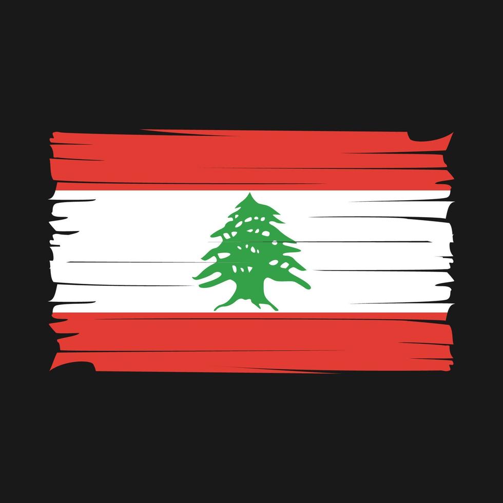 Lebanon Flag Vector