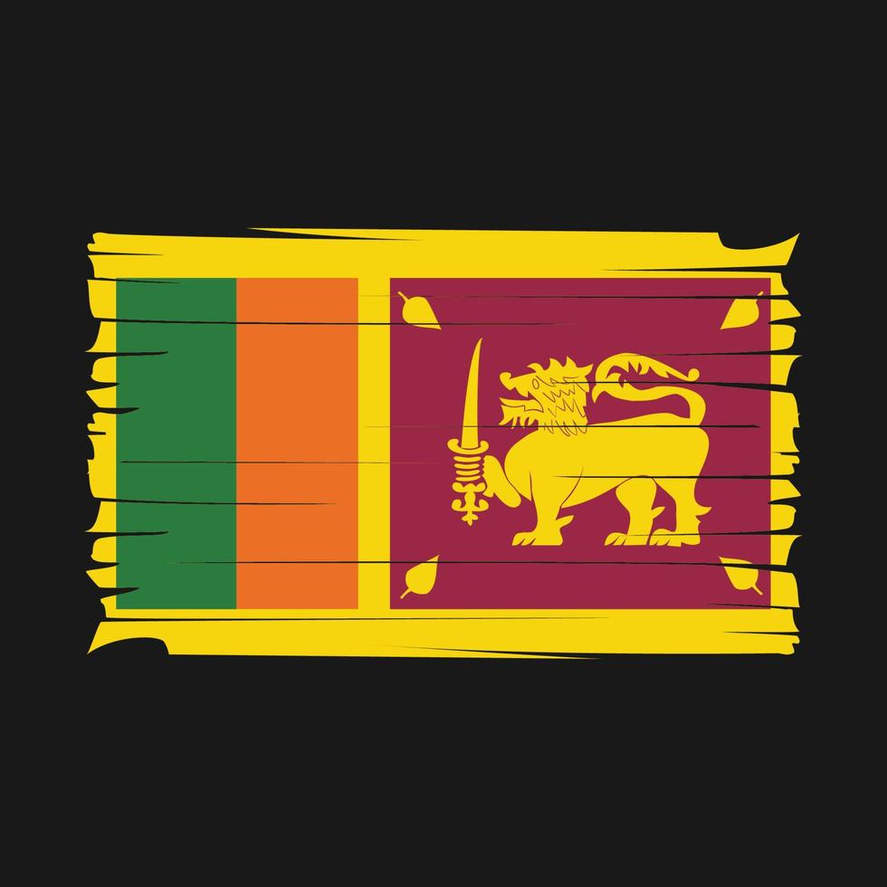 Sri Lanka Flag Vector
