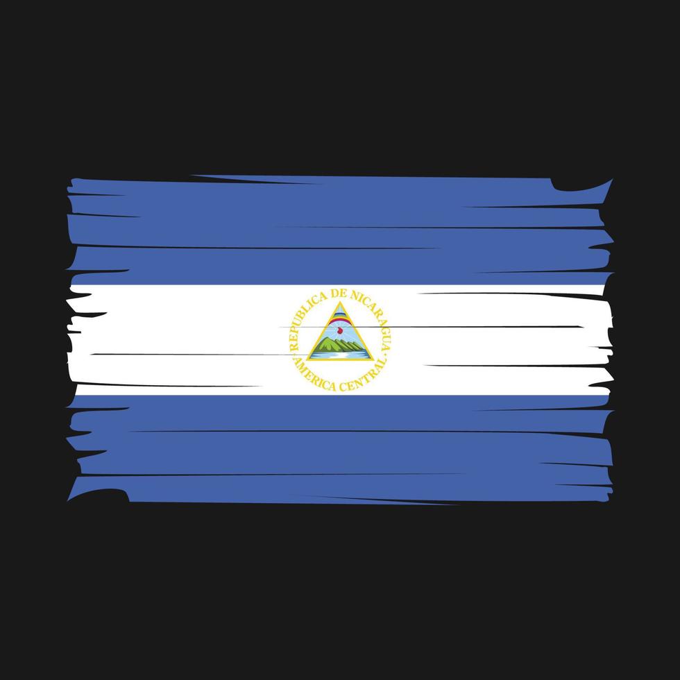 vector de bandera de nicaragua
