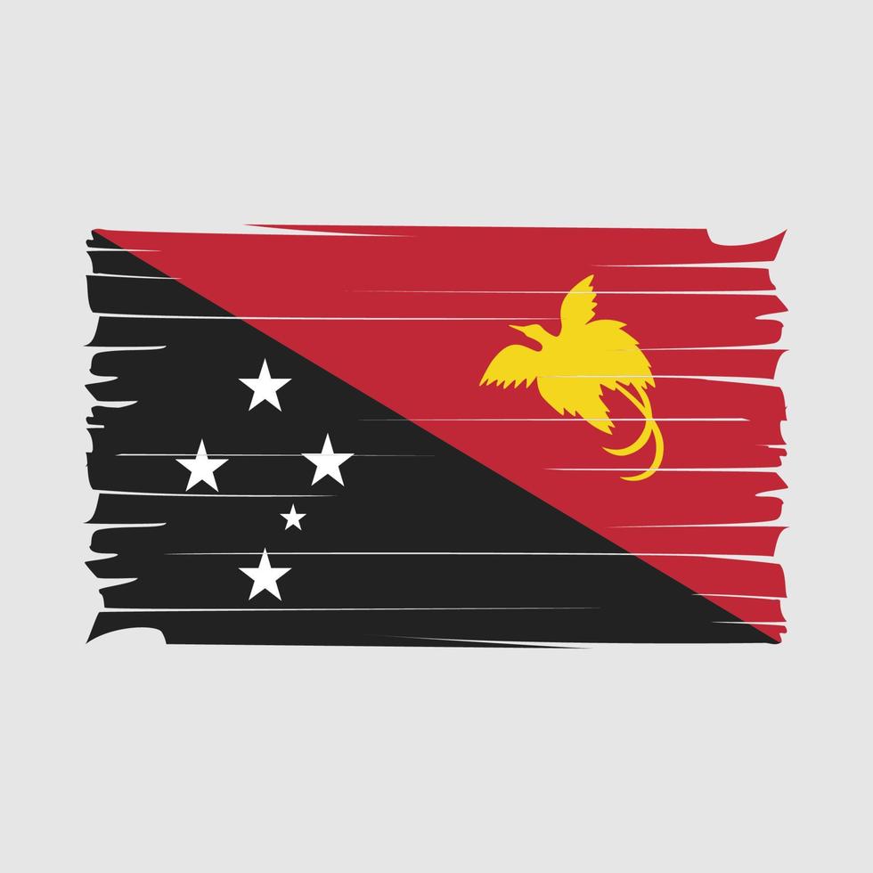 Papua Flag Vector