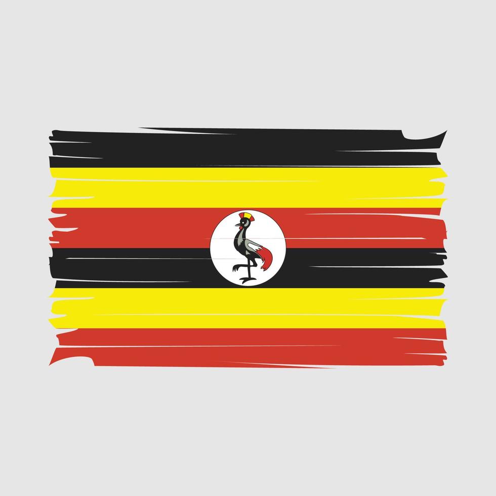 Uganda Flag Vector