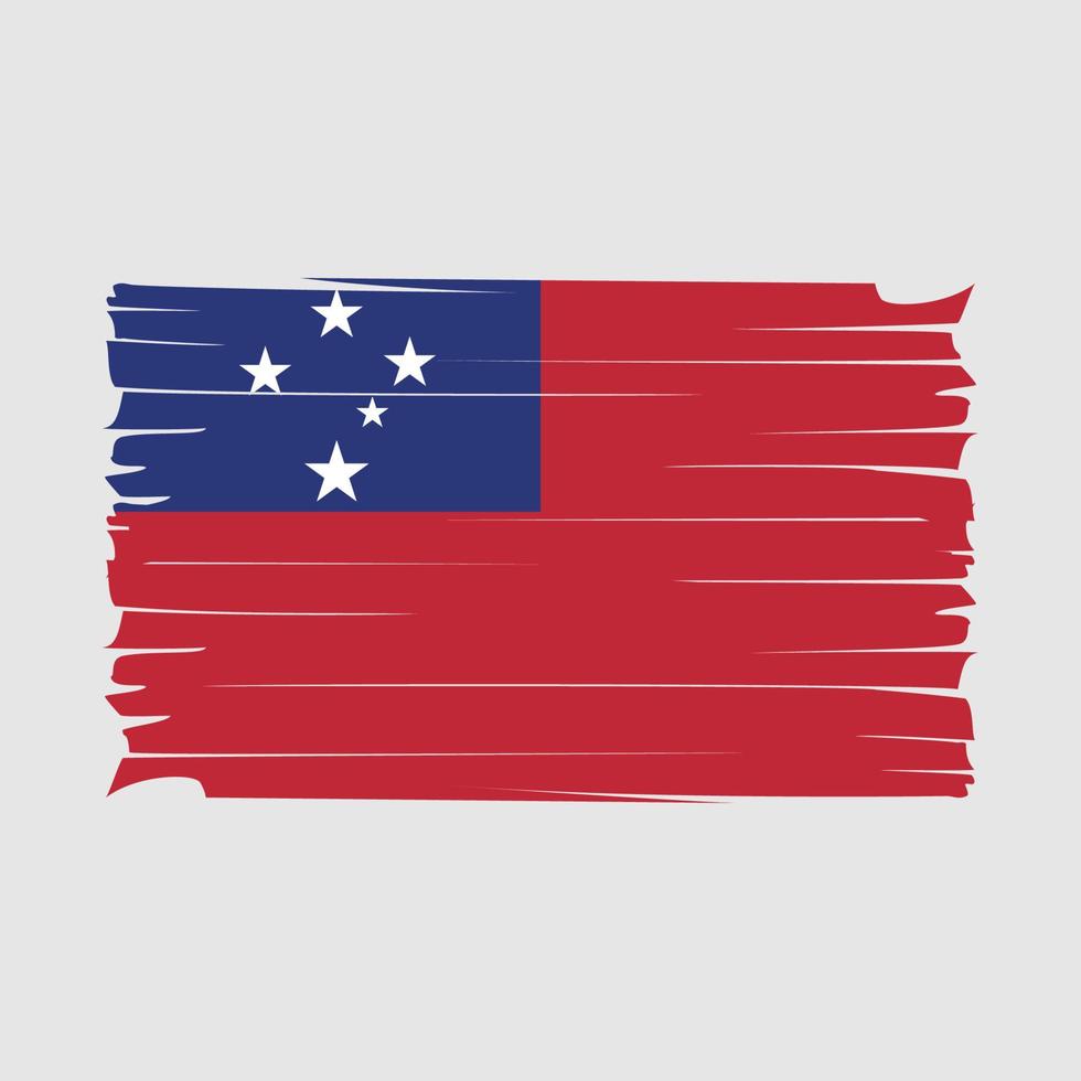 vector de bandera de samoa