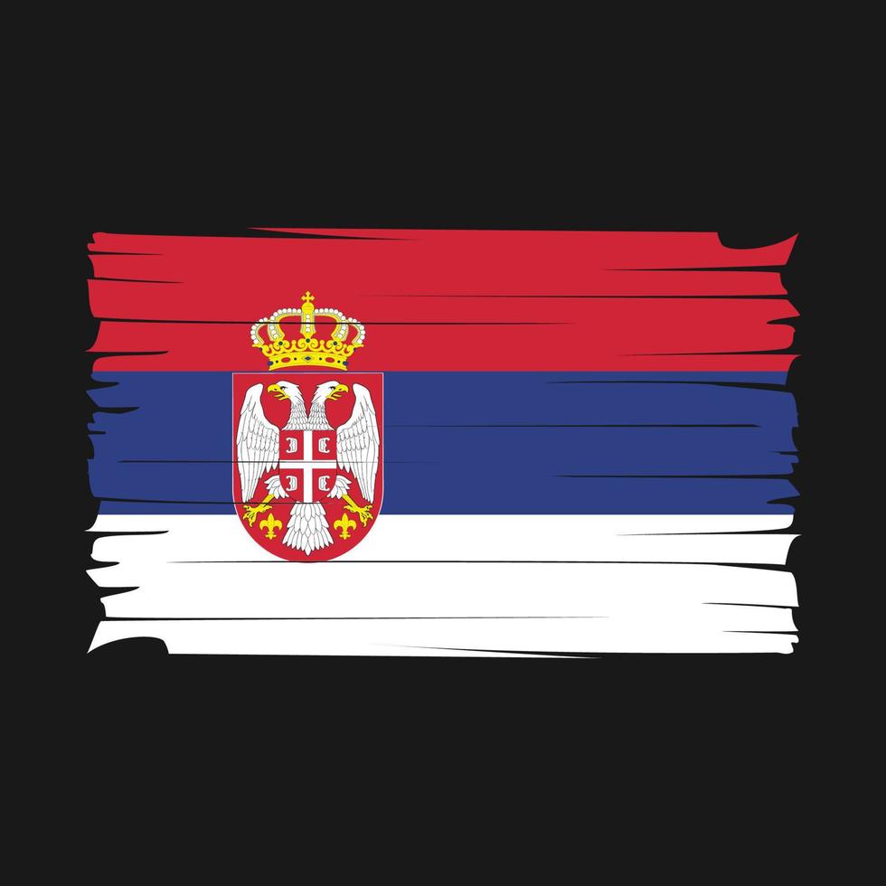 vector de bandera de serbia