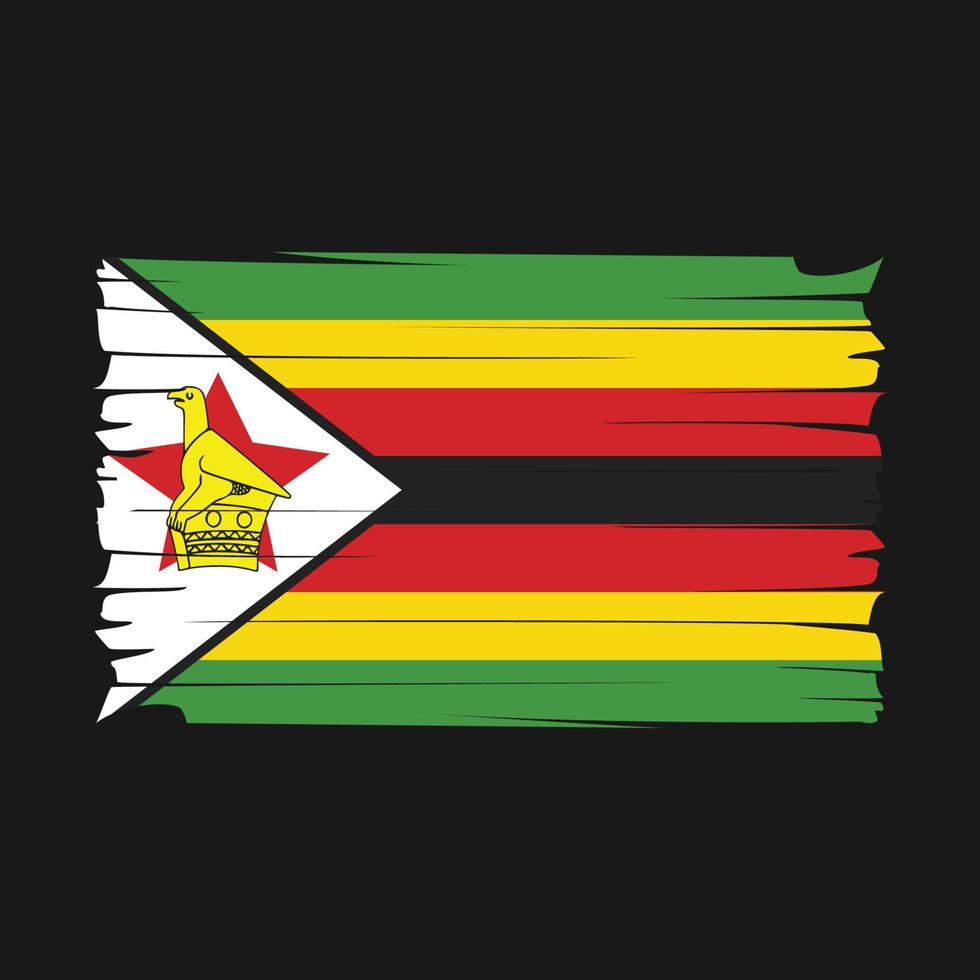 vector de bandera de zimbabwe