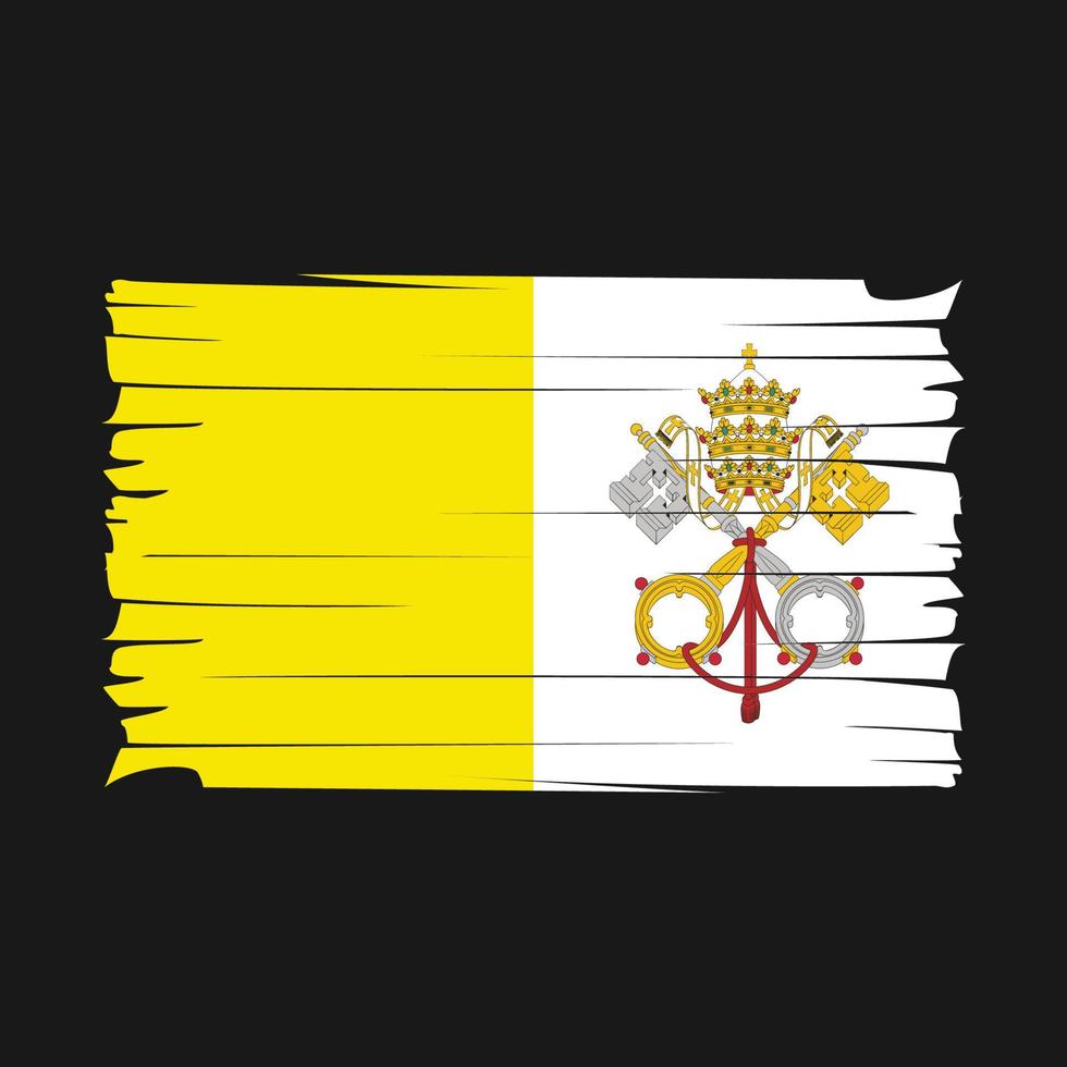 vector de la bandera del vaticano