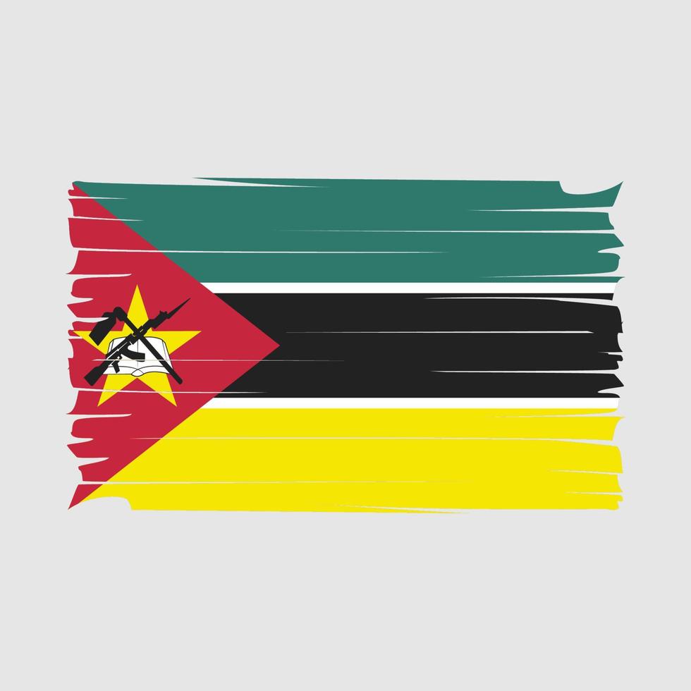 vector de bandera de mozambique