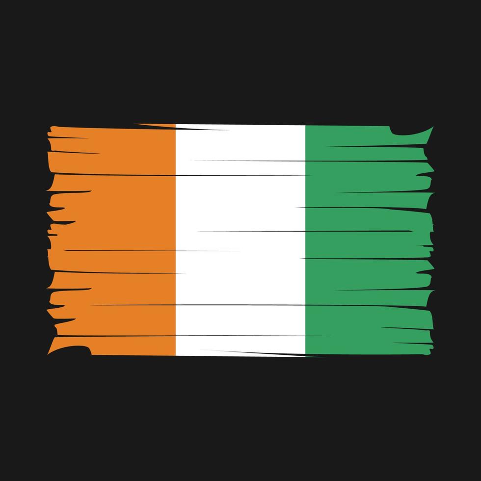 Ivory Coast Flag Vector
