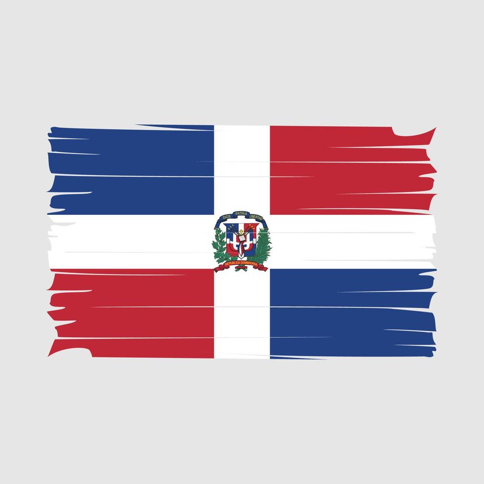 vector de bandera de república dominicana