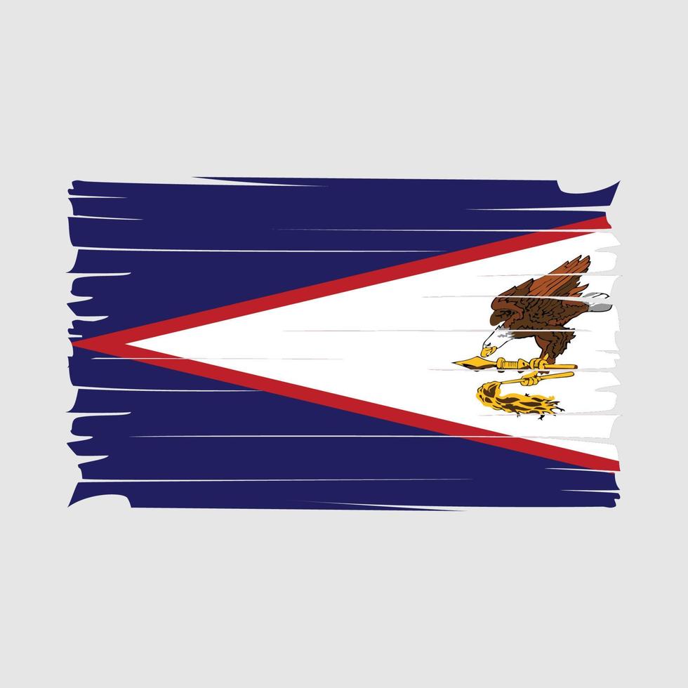 vector de bandera de samoa americana