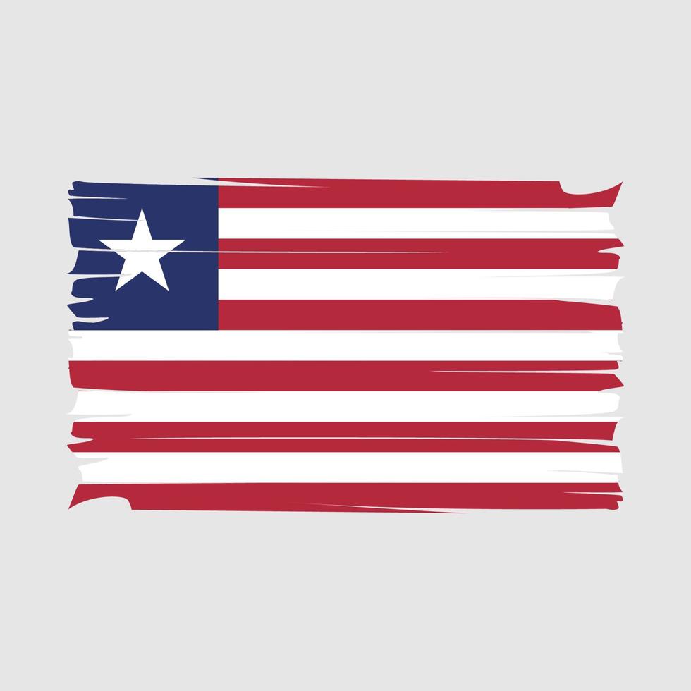 vector de bandera de liberia