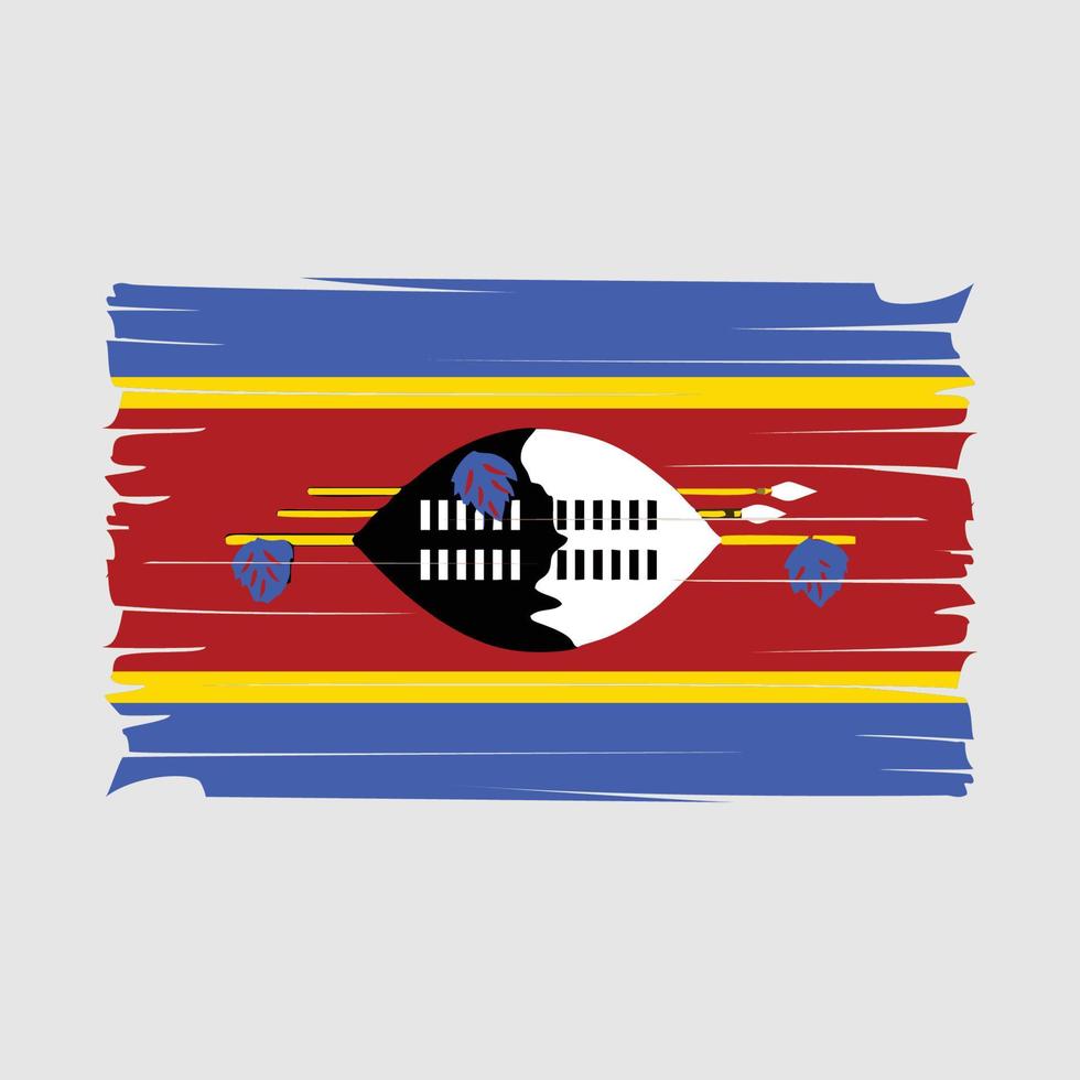 Swaziland Flag Vector