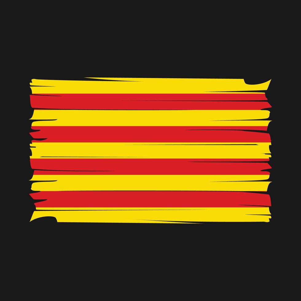 vector de bandera de cataluña