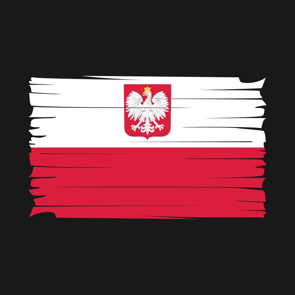 vector de bandera de polonia