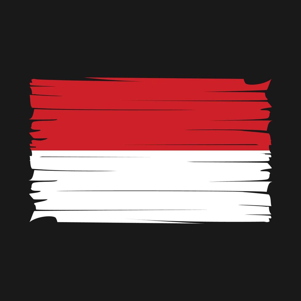 Monaco Flag Vector