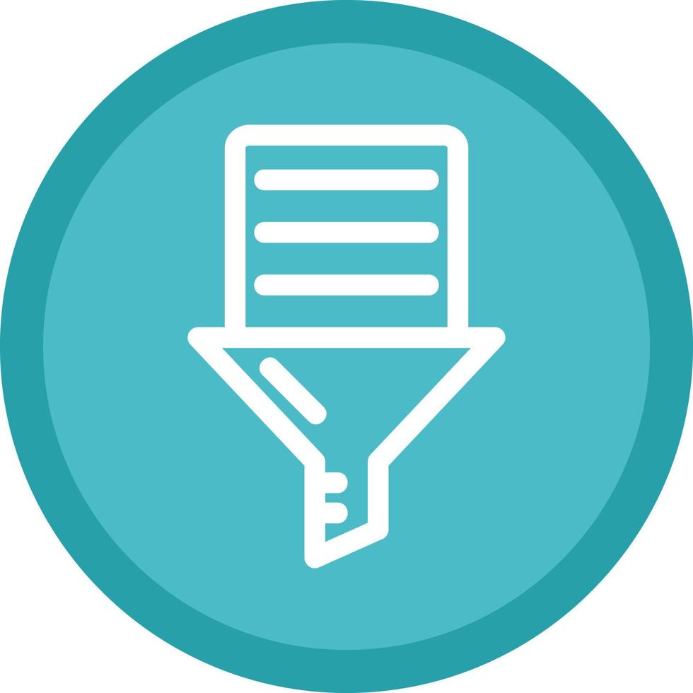 Data Filtering Vector Icon Design
