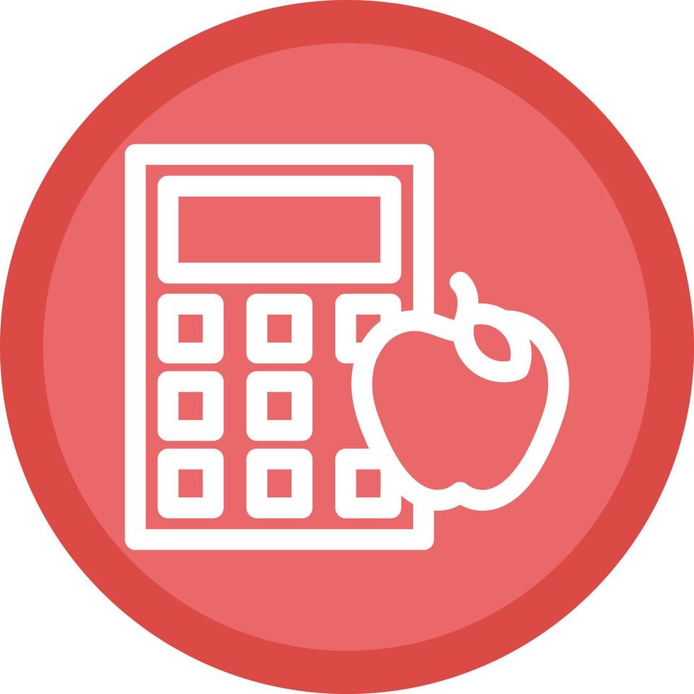 Calorie Calculator Vector Icon Design