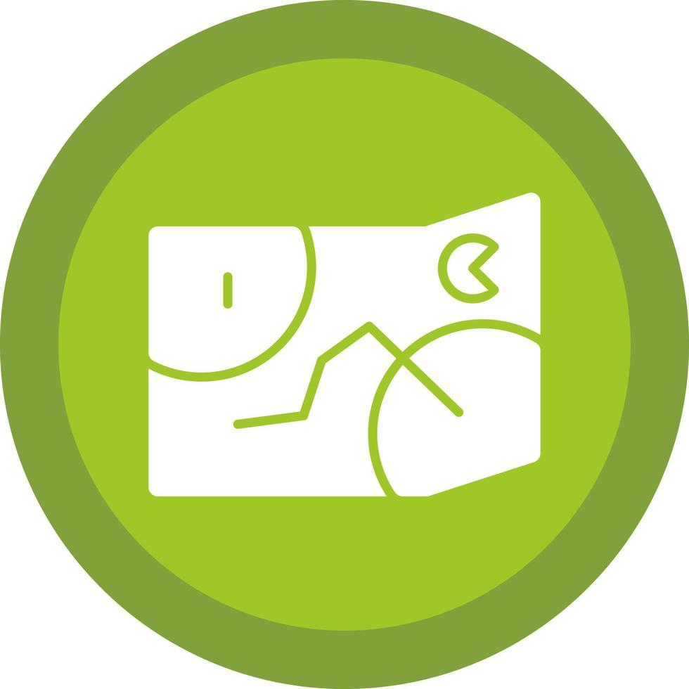 Game Map Vector Icon Design
