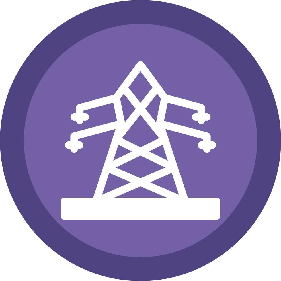 Electric Tower Vector Icon Design