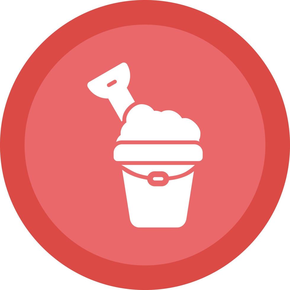 Sand Bucket Vector Icon Design