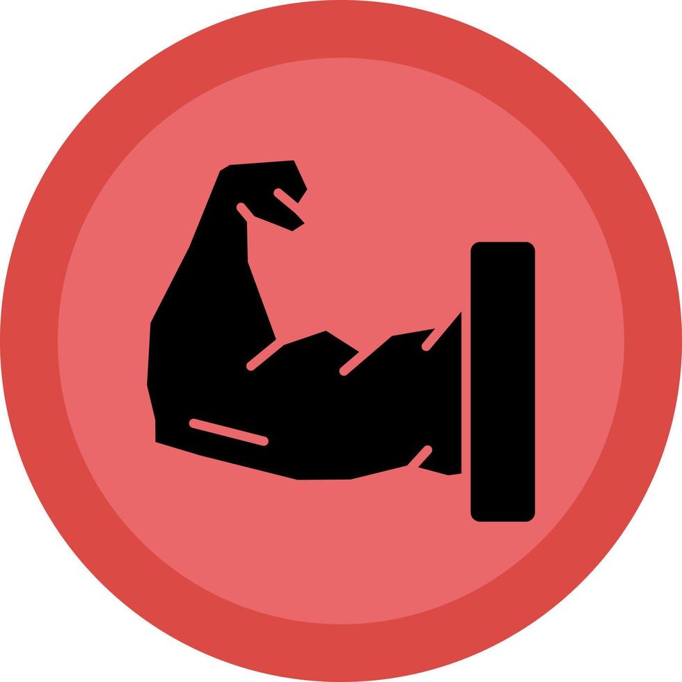 Arm Muscle Vector Icon Design