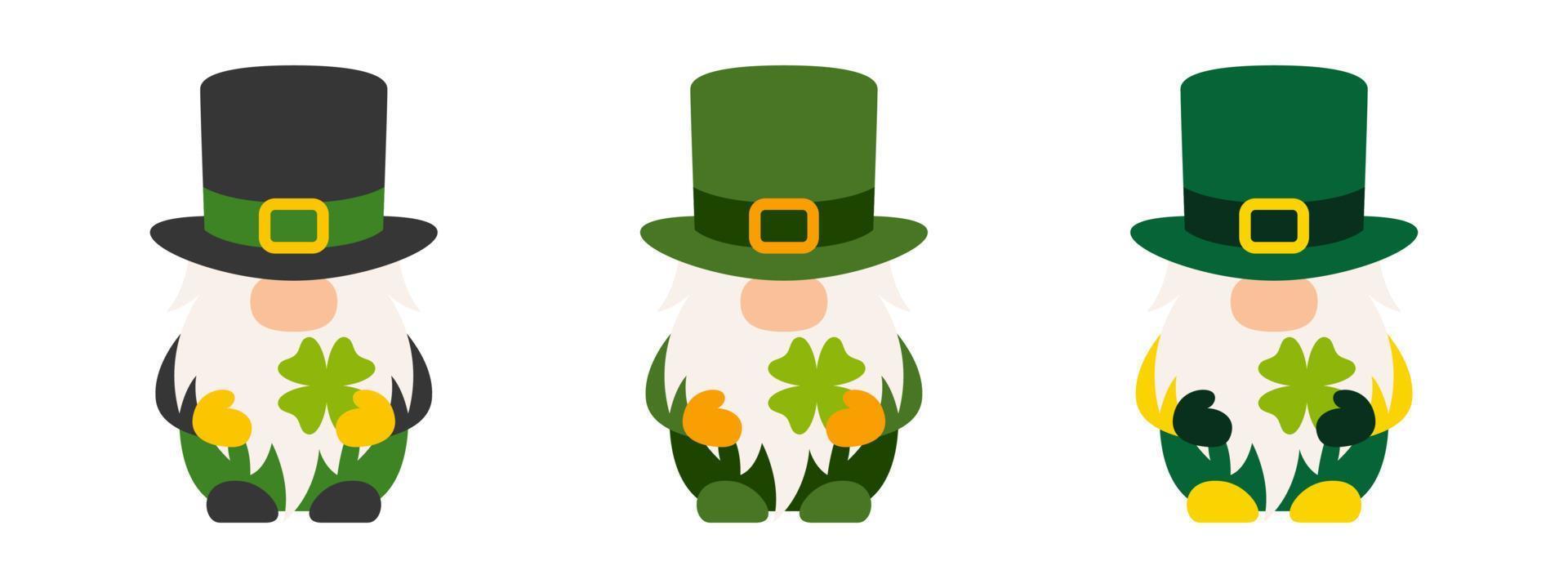 Leprechaun in flat style isolated vector
