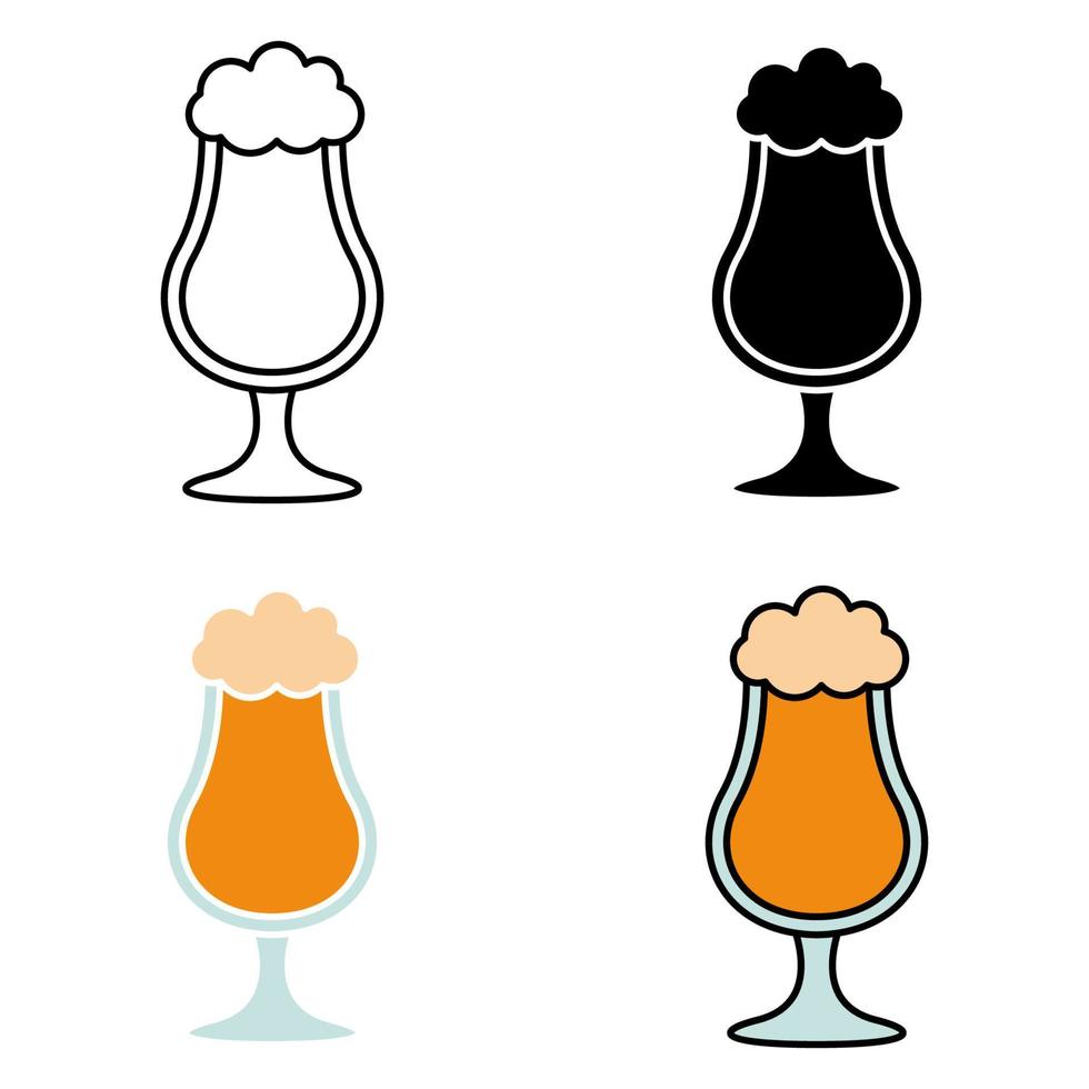 Beer in flat style isolated vector
