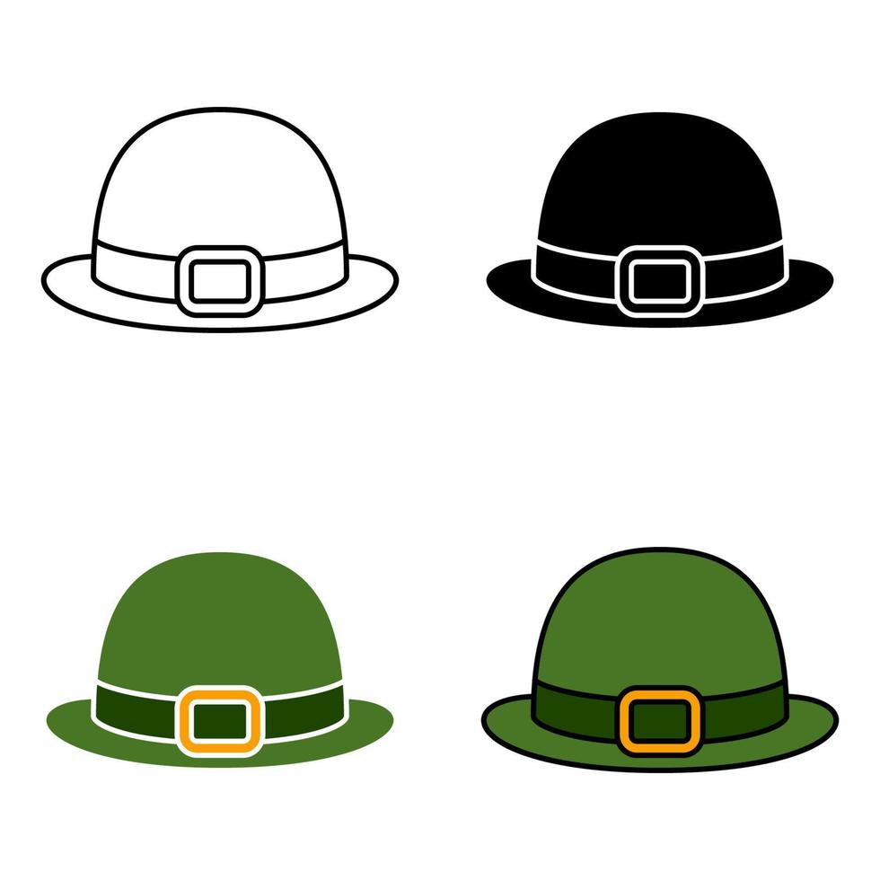 Leprechaun Hat in flat style isolated vector