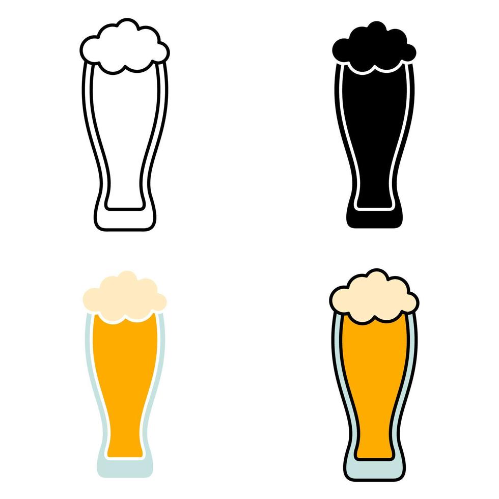 Beer in flat style isolated vector