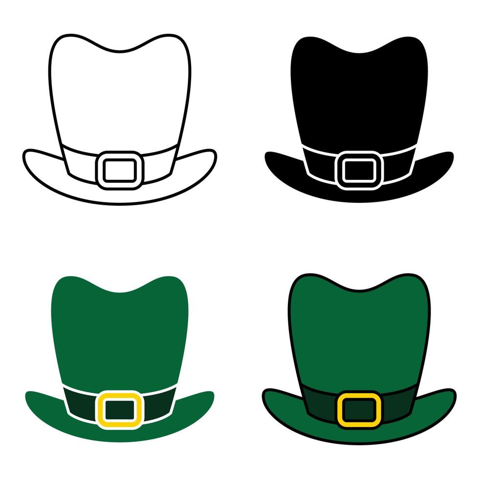 Leprechaun Hat in flat style isolated vector