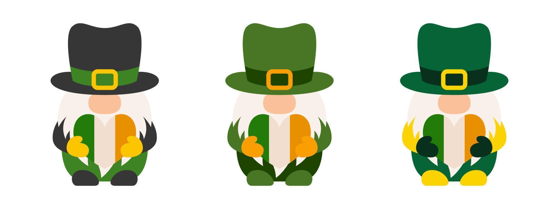 Leprechaun in flat style isolated vector