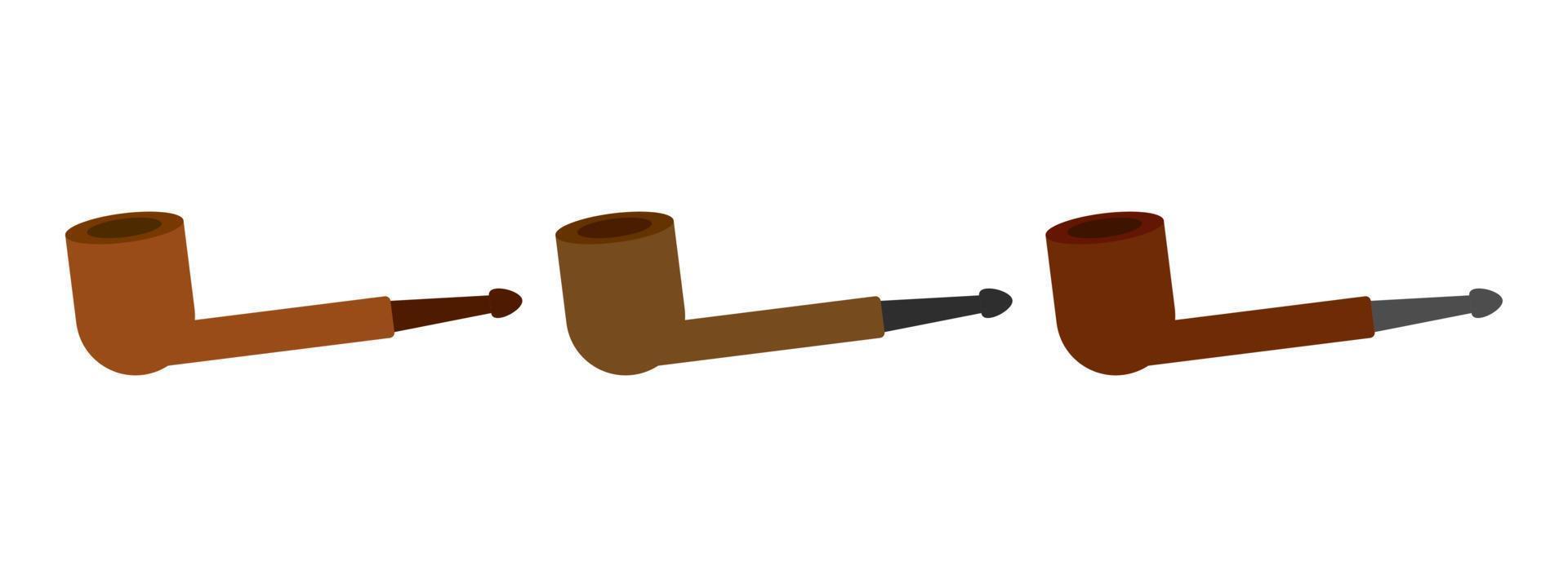 Smoking Pipe in flat style isolated vector