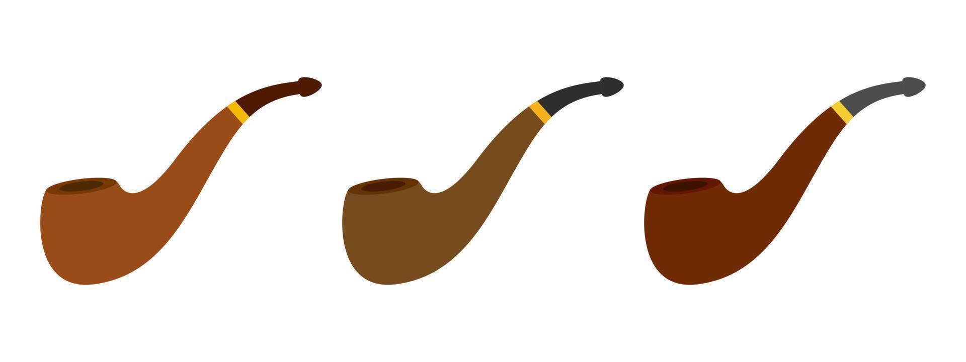 Smoking Pipe in flat style isolated vector