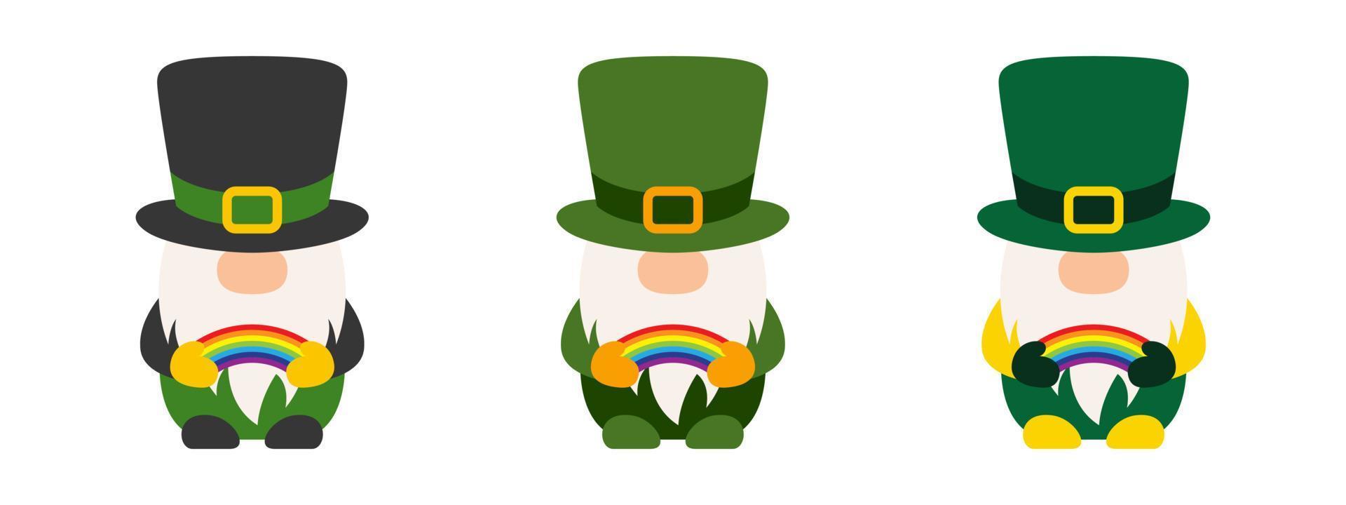 Leprechaun in flat style isolated vector