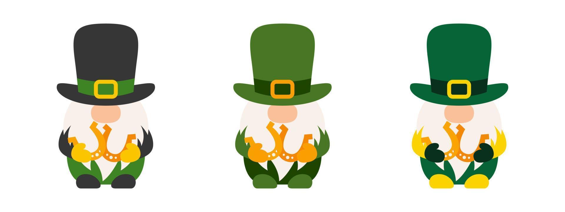 Leprechaun in flat style isolated vector