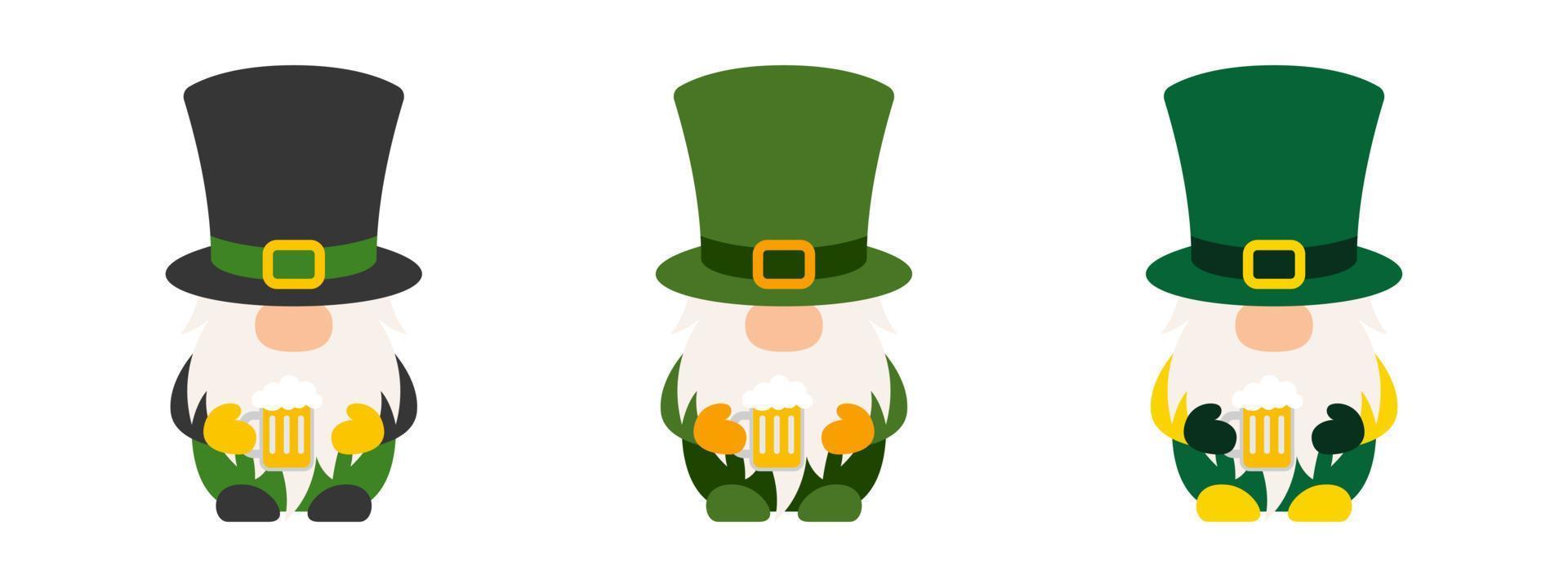 Leprechaun in flat style isolated vector