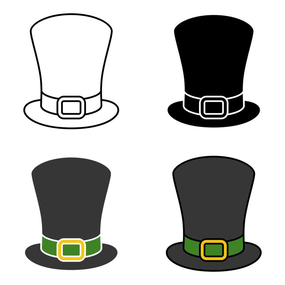 Leprechaun Hat in flat style isolated vector