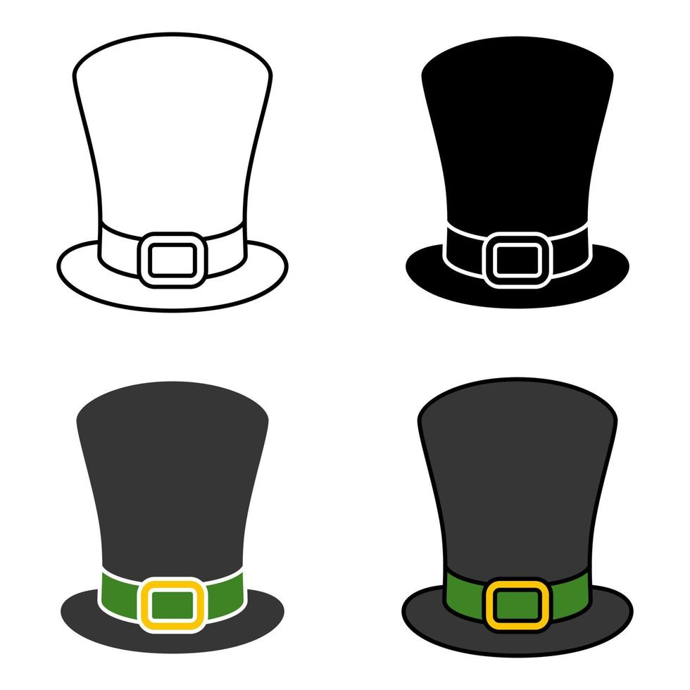 Leprechaun Hat in flat style isolated vector