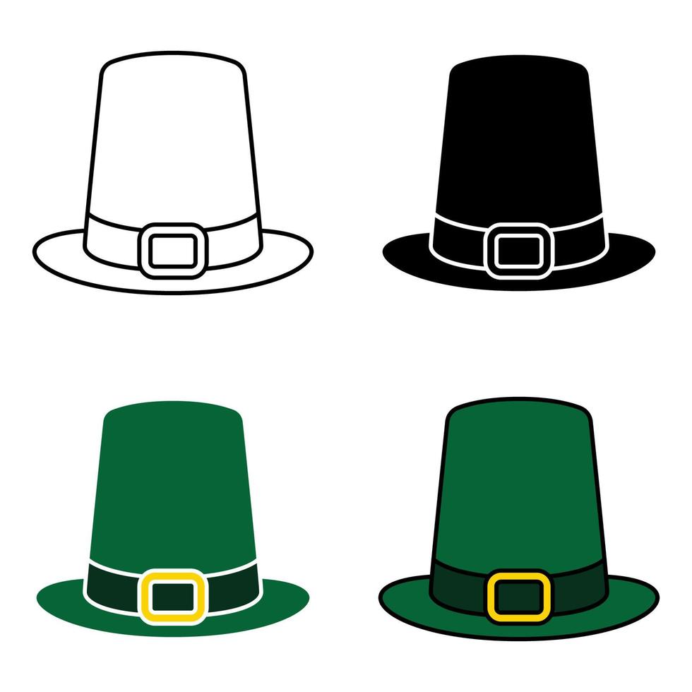 Leprechaun Hat in flat style isolated vector