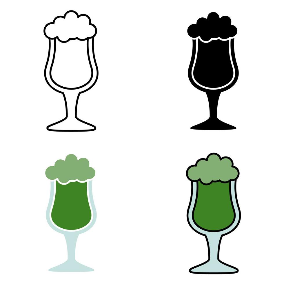 Beer in flat style isolated vector