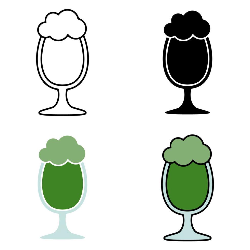 Beer in flat style isolated vector