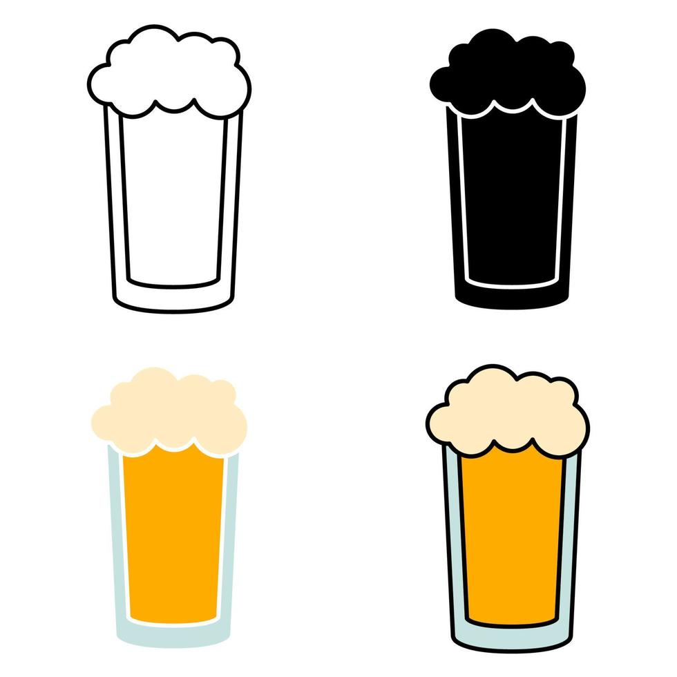 Beer in flat style isolated vector