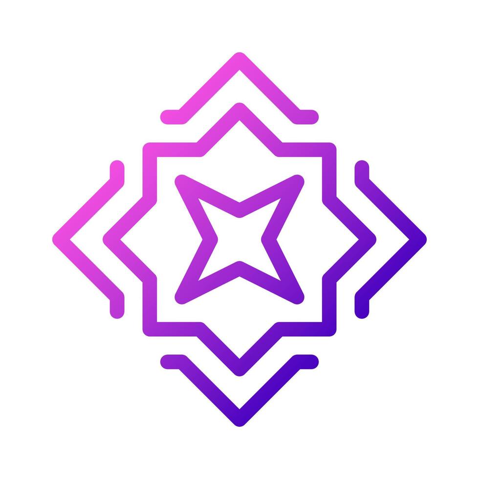 decoration icon purple pink style ramadan illustration vector element and symbol perfect.