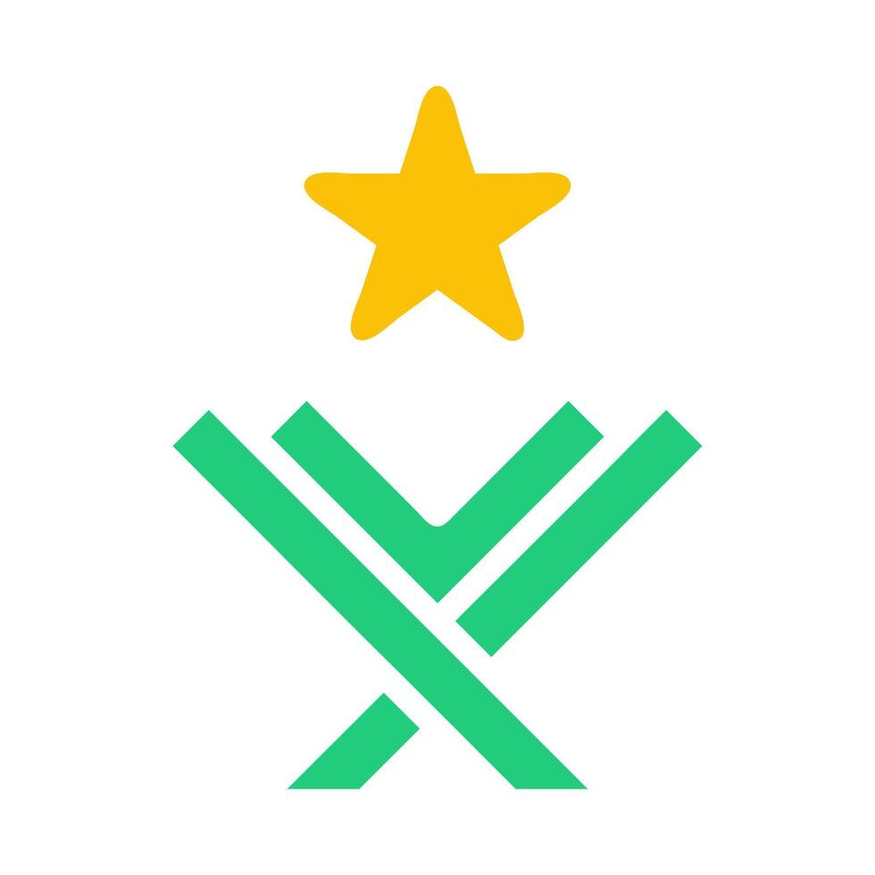quran icon solid green yellow style ramadan illustration vector element and symbol perfect.