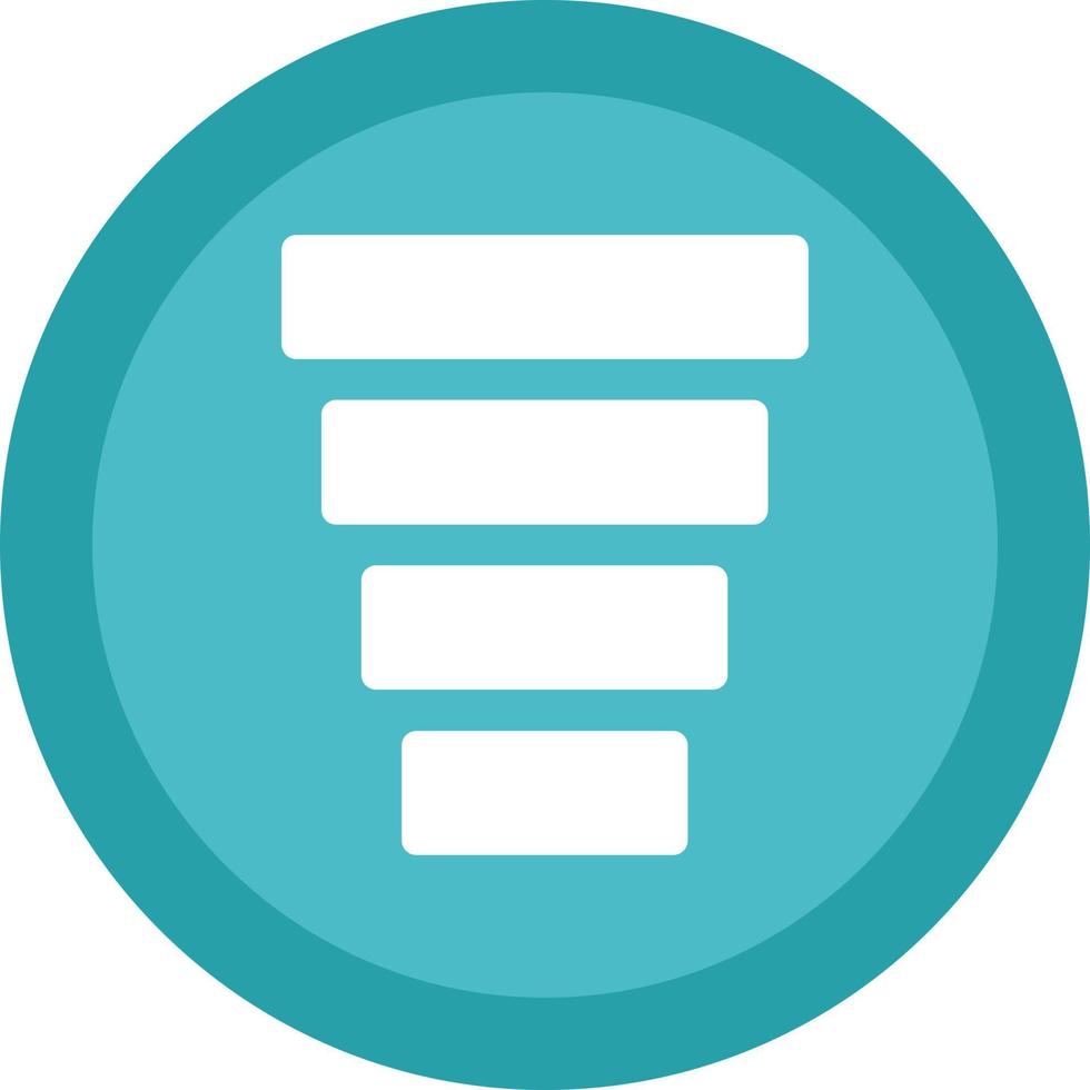 Funnel Chart Vector Icon Design