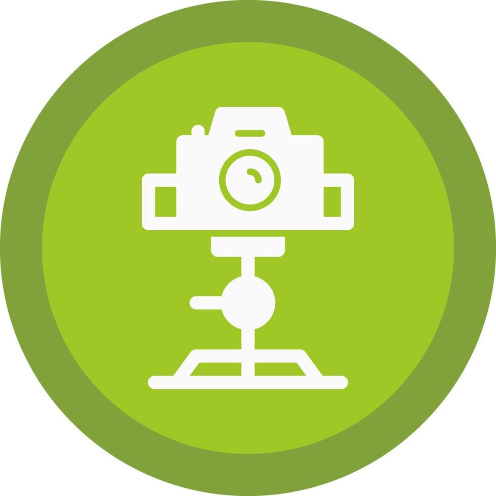 Tripod Camera Vector Icon Design