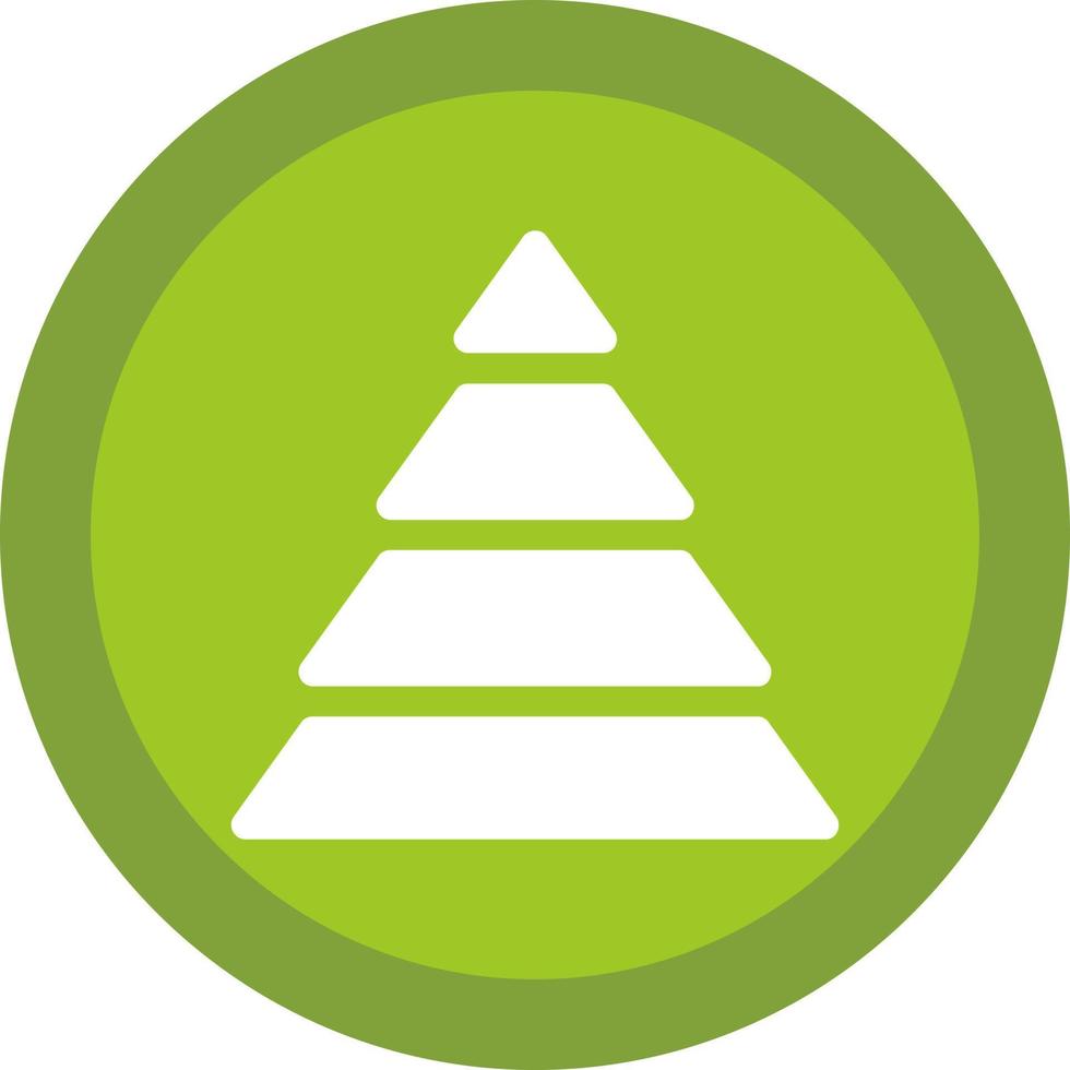 Pyramid Chart Vector Icon Design