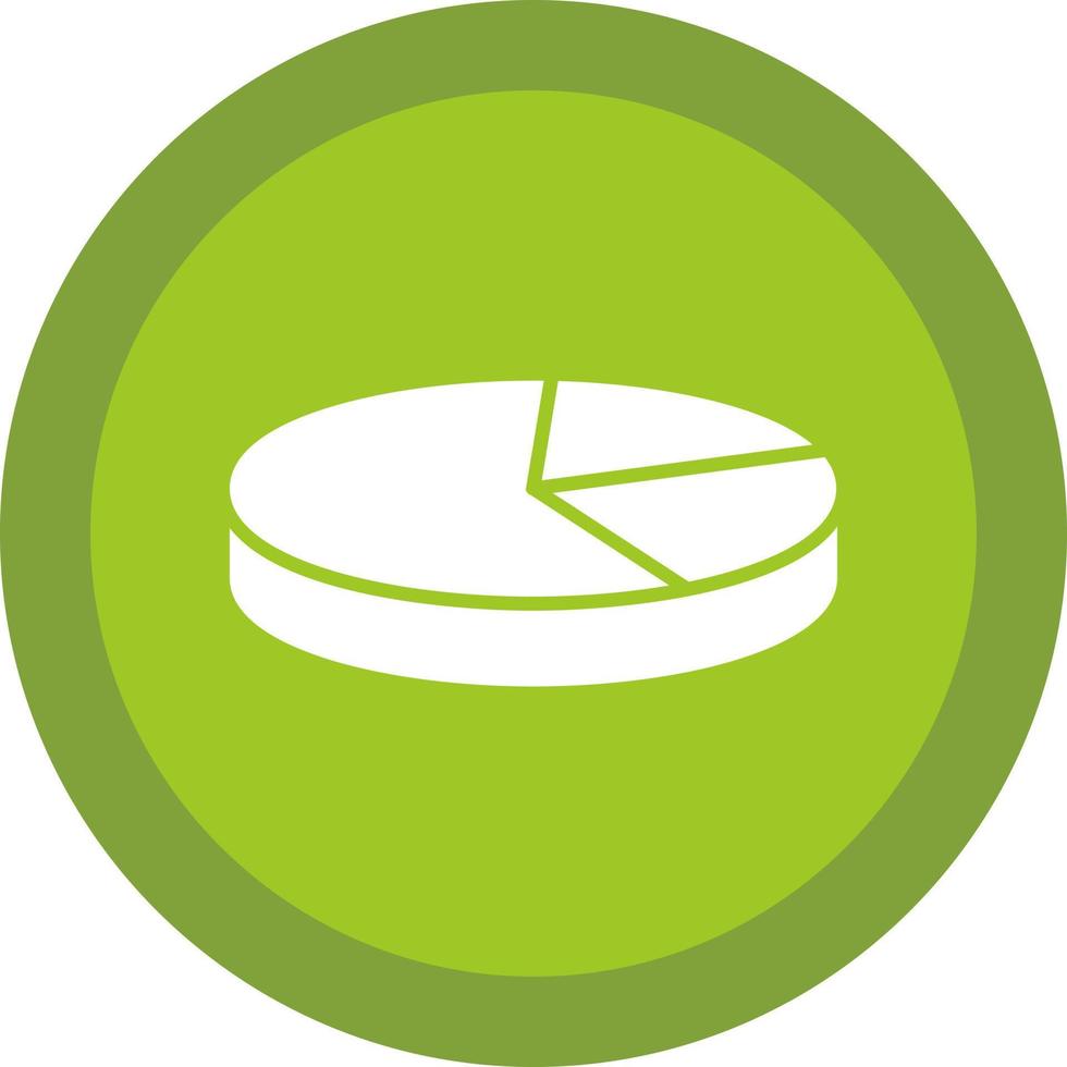 3D Pie Chart Vector Icon Design