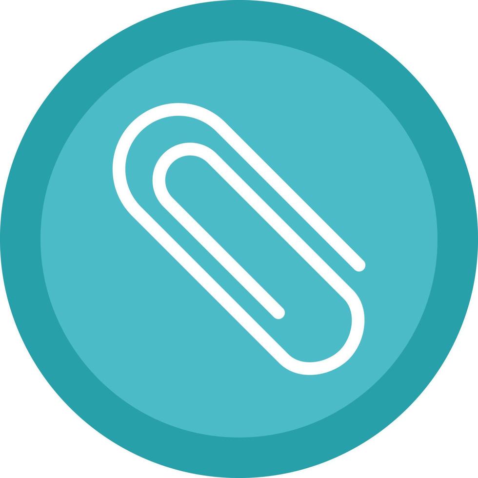 Paper Clip Vector Icon Design