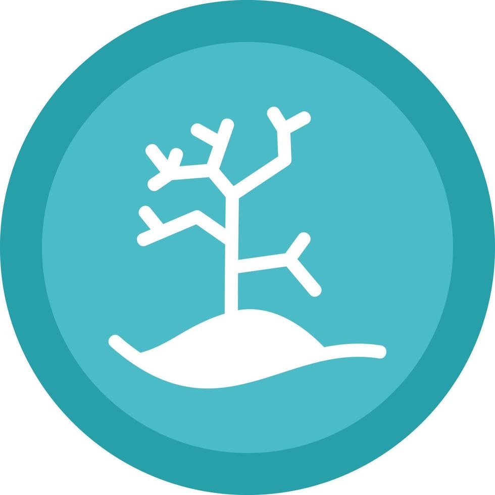 diseño de icono de vector de árbol seco