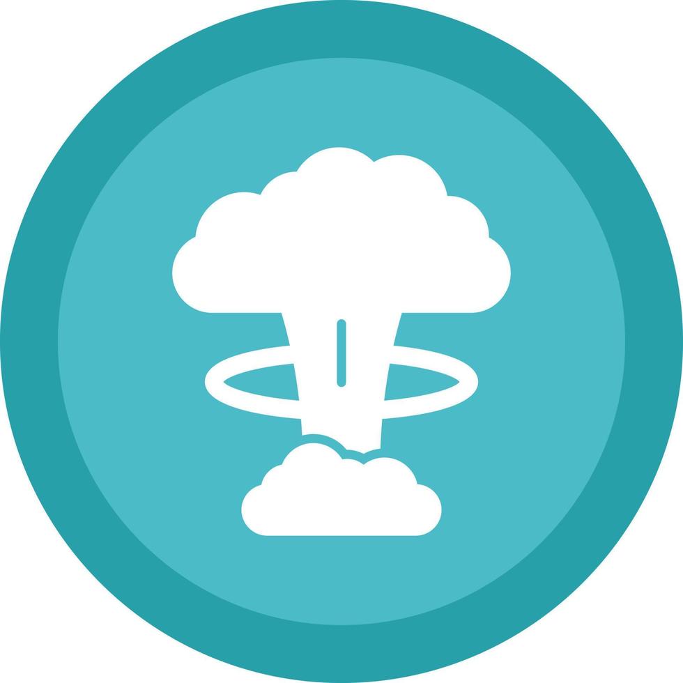 Nuclear Explosion Vector Icon Design